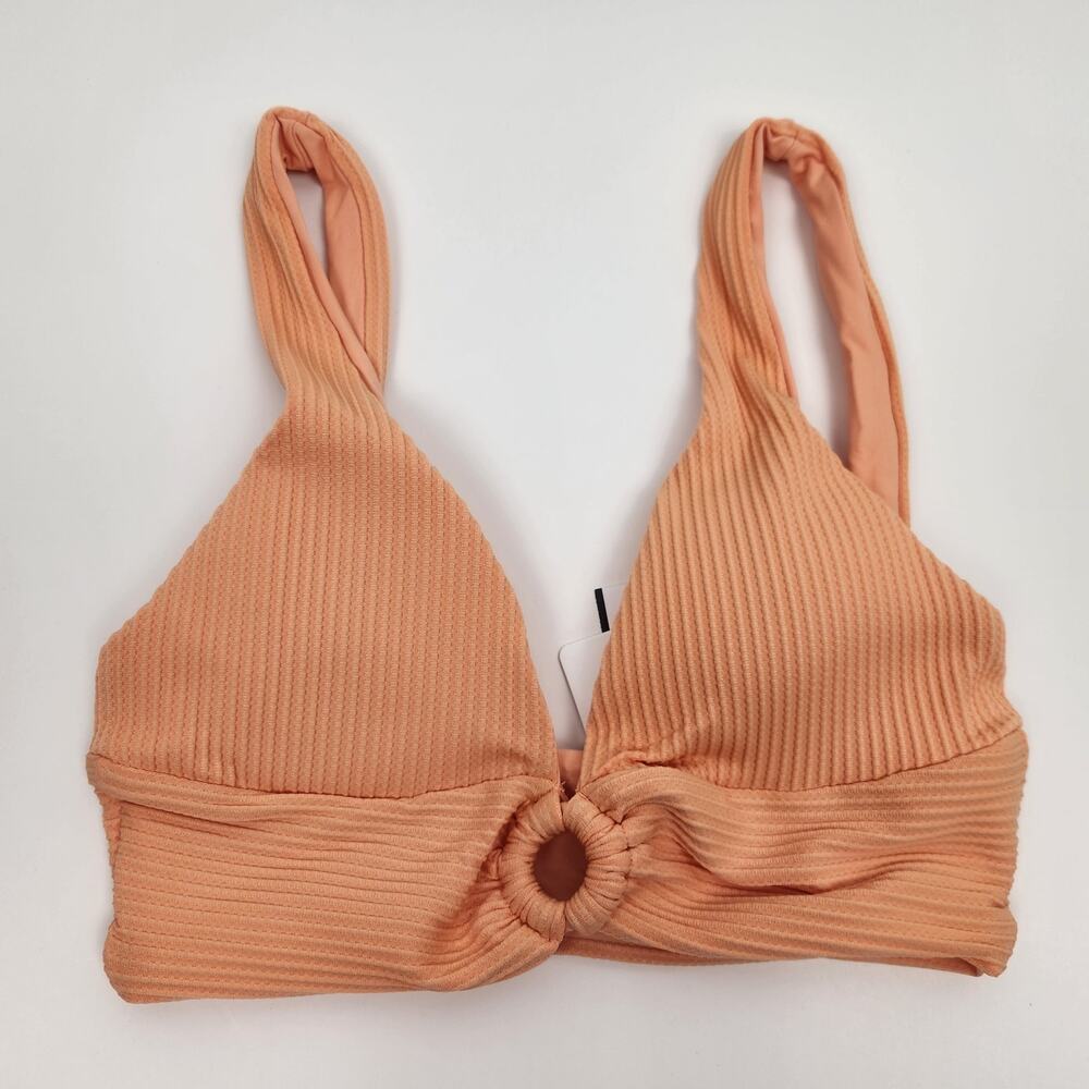 L*Space Fisher Bikini Top in Tangy Orange Size Small NWT